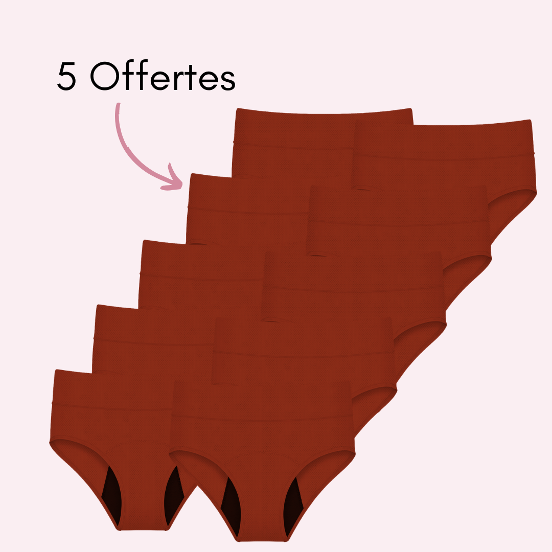 Culotte Menstruelle Respirante Ados Céleste