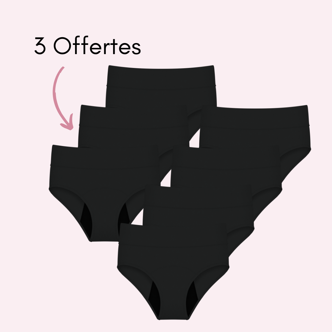 Culotte Menstruelle Respirante Ados Céleste