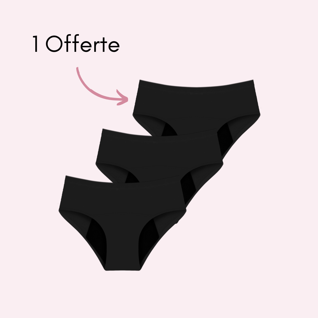 Culotte Menstruelle Nina sans coutures (taille haute)