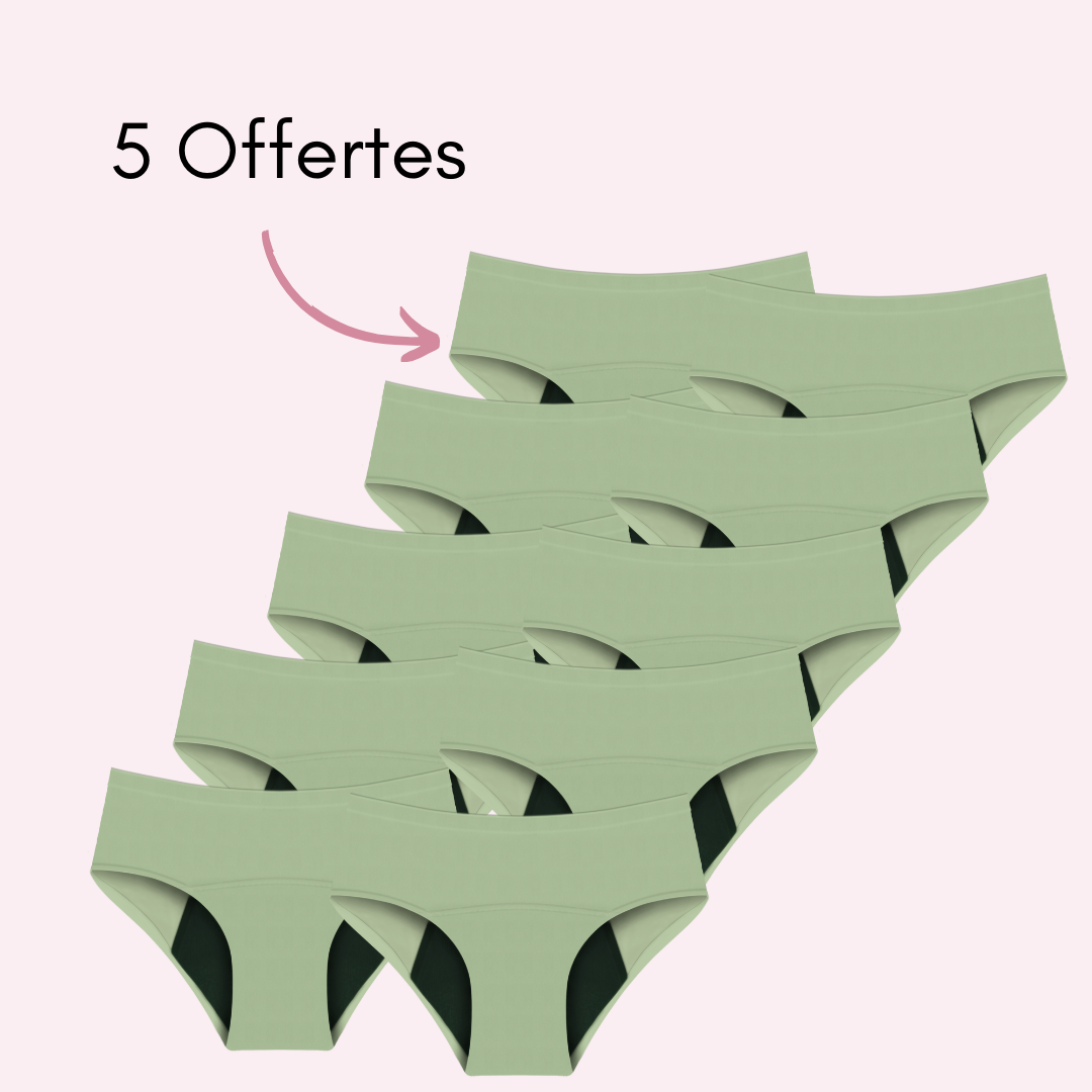 Culotte Menstruelle Nina sans coutures (taille haute) - Edition Limitée