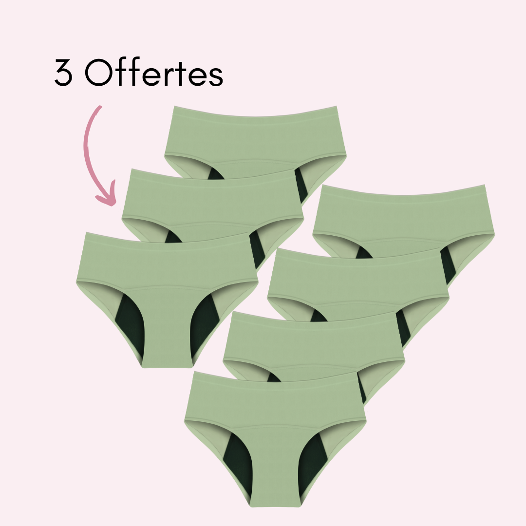 Culotte Menstruelle Nina sans coutures (taille haute) - Edition Limitée
