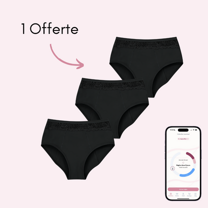 Culotte Menstruelle Clémence taille haute (Nouveauté)