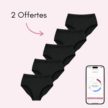 Culotte Menstruelle Clémence taille haute (Nouveauté)