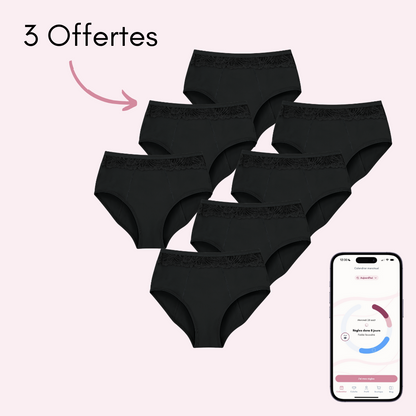 Culotte Menstruelle Clémence taille haute (Nouveauté)