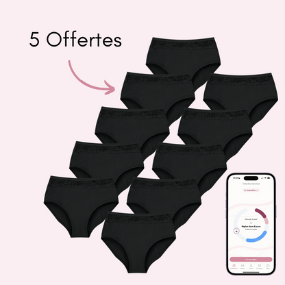 Culotte Menstruelle Clémence taille haute (Nouveauté)