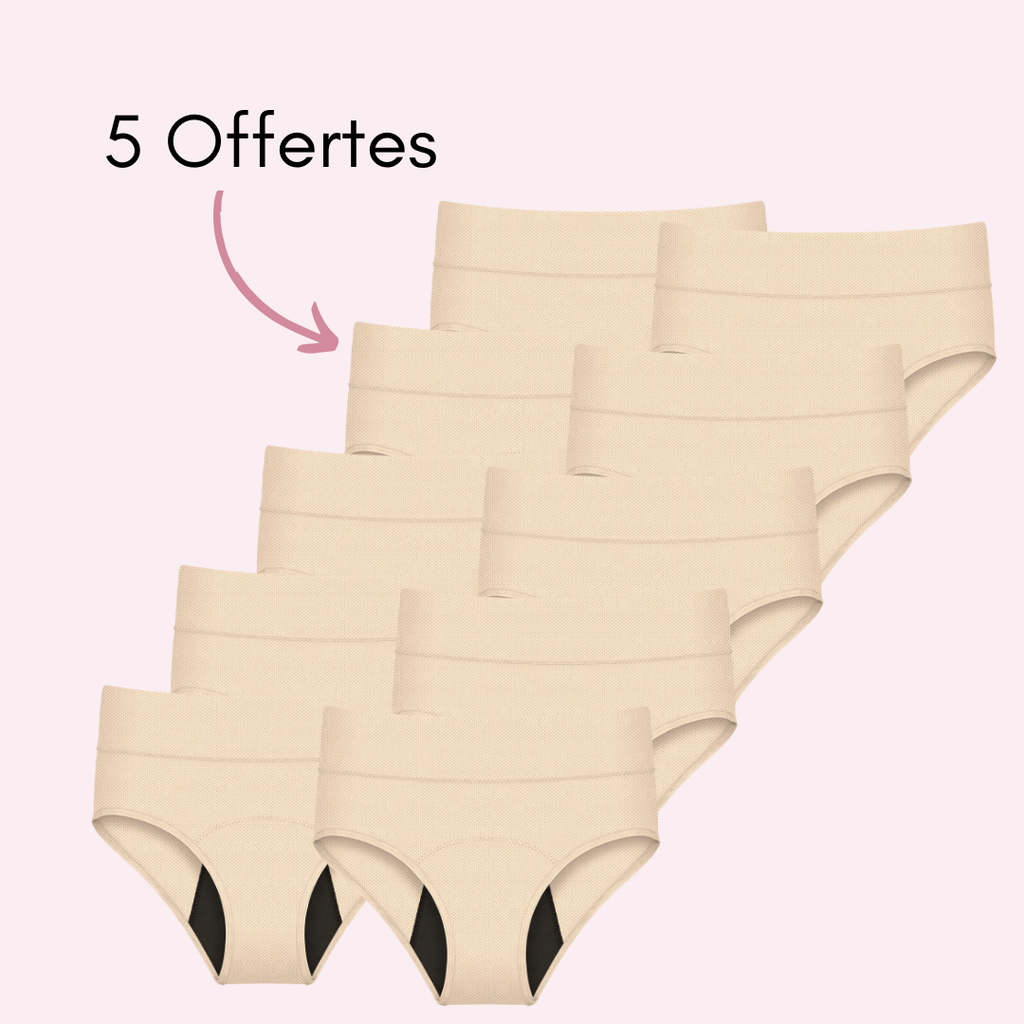 Culotte Menstruelle Respirante Ados Céleste
