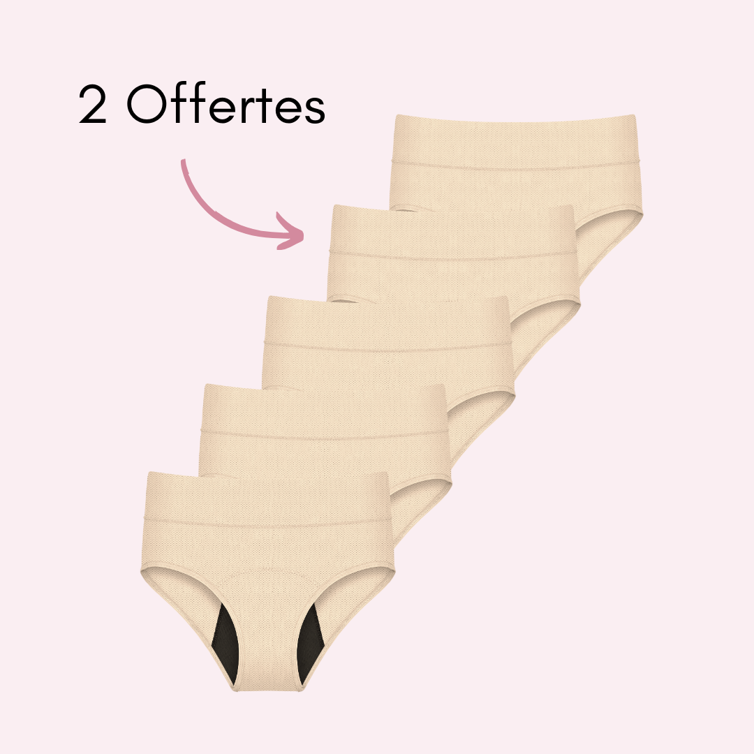 Culotte Menstruelle Respirante Ados Céleste