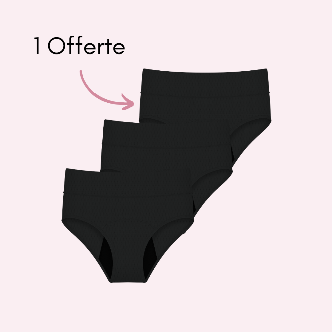 Culotte Menstruelle Respirante Ados Céleste