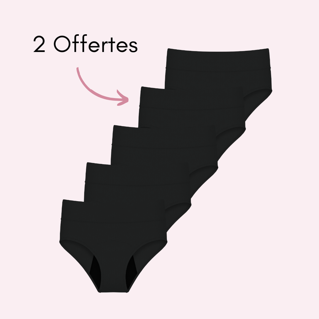 Culotte Menstruelle Respirante Ados Céleste
