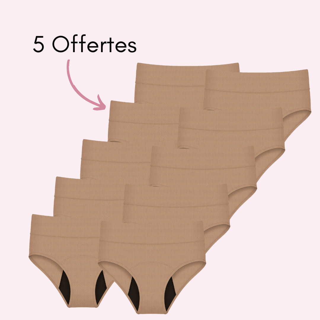 Culotte Menstruelle Respirante Ados Céleste