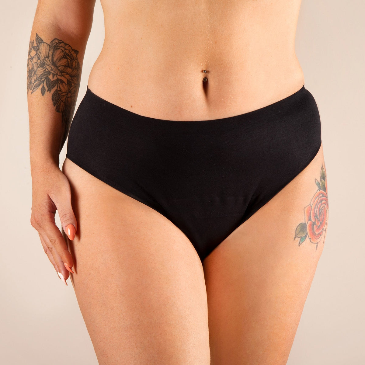 Culotte Menstruelle Nina sans coutures (taille haute)