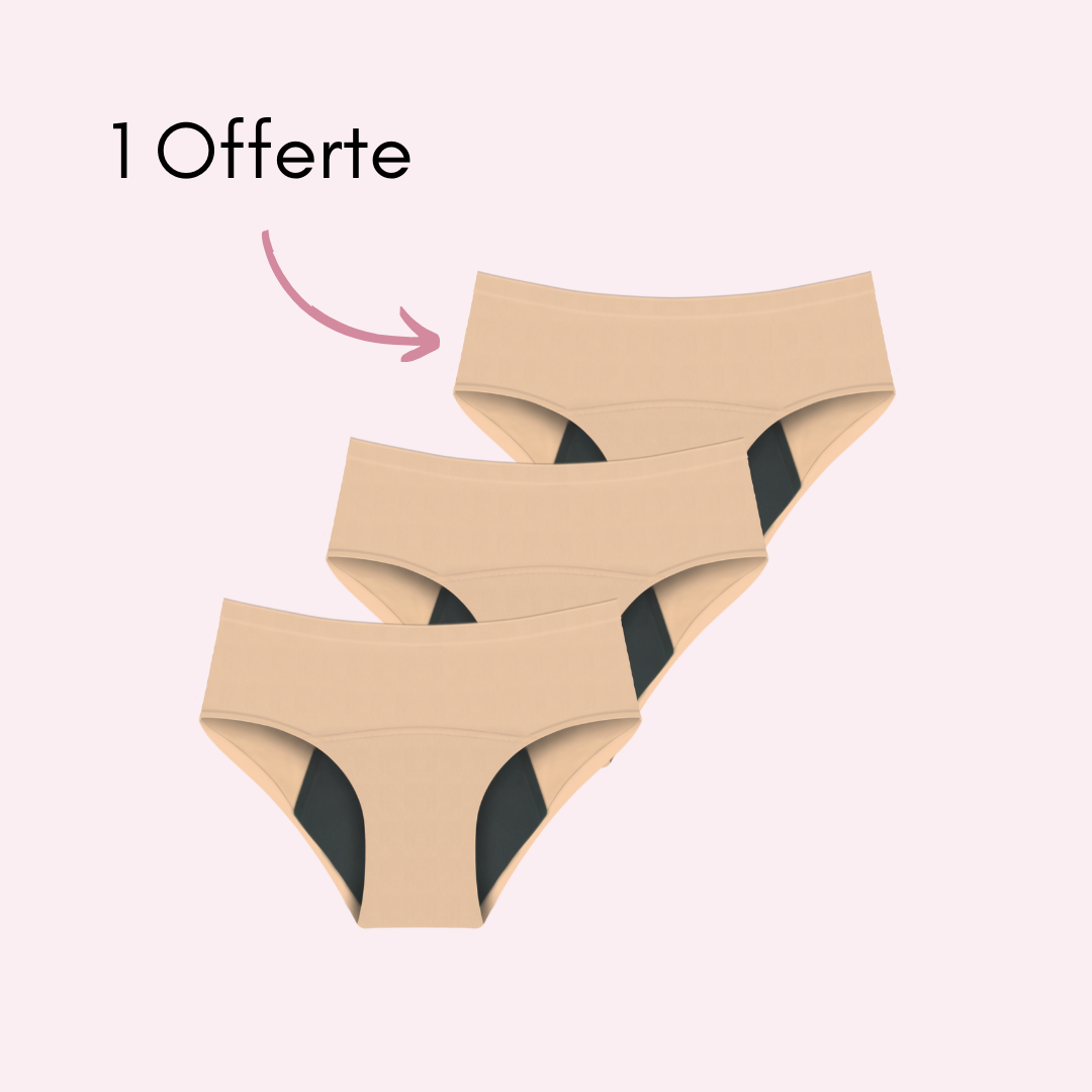 Culotte Menstruelle Nina sans coutures (taille haute)