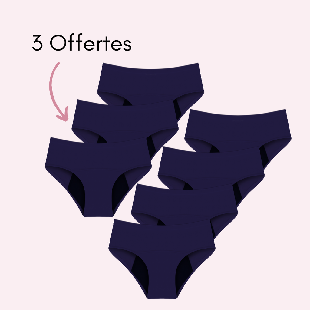 Culotte Menstruelle Nina sans coutures (taille haute) - Edition Limitée