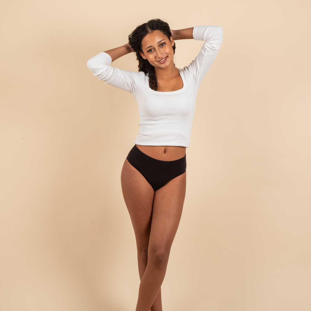 Culotte Menstruelle Ados Nina sans coutures (taille haute)