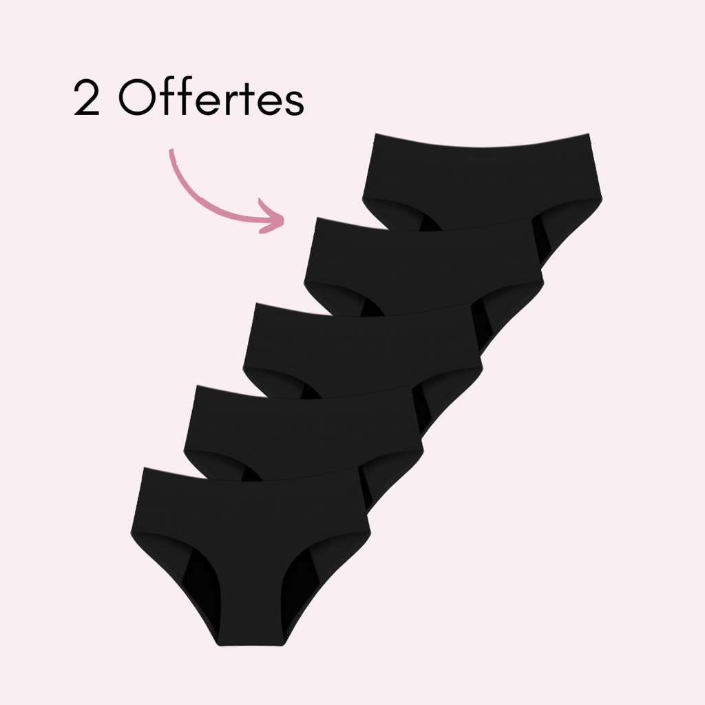 Culotte Menstruelle Ados Nina sans coutures (taille haute)