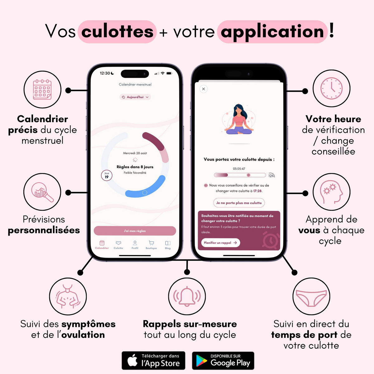 Culotte Menstruelle Arya Détachable (Nouveauté) Produit de l'année 2026  ✨