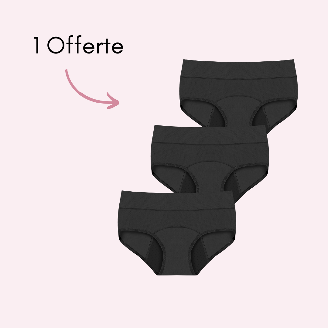 Culotte Menstruelle Marie Adaptée aux Flux Hémorragiques