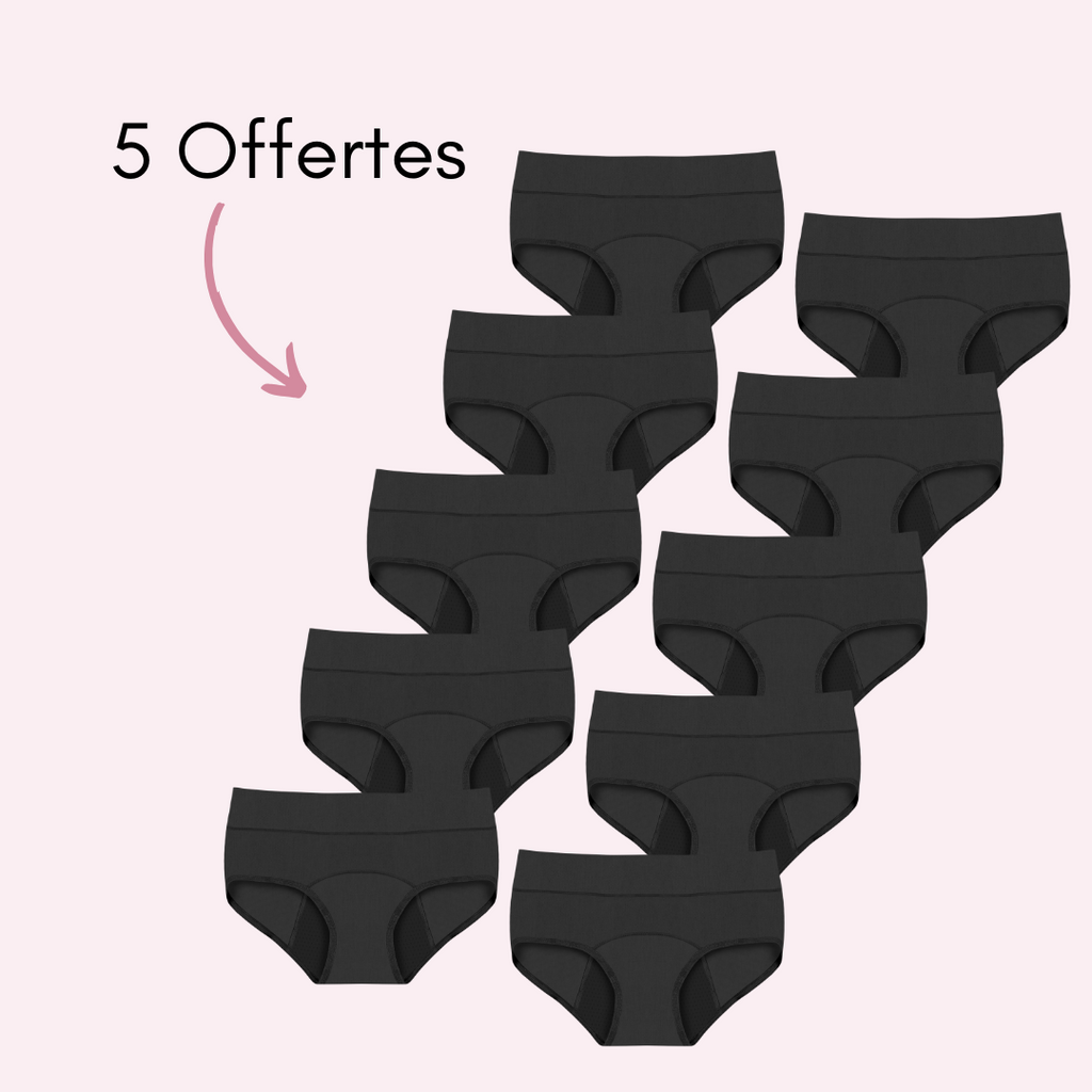 Culotte Menstruelle Marie Adaptée aux Flux Hémorragiques