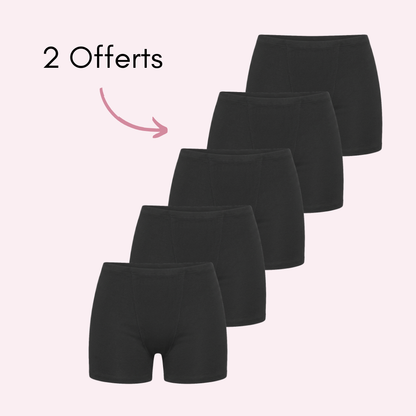 Boxer Menstruel Romy Adapté aux Flux Hémorragiques (Nouveauté)