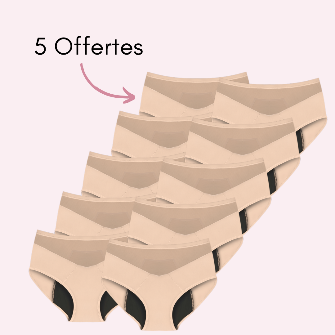 Culotte Menstruelle Vanessa taille haute (Nouveauté)