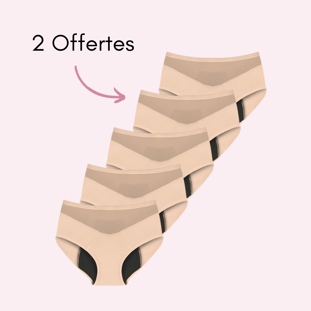 Culotte Menstruelle Vanessa taille haute (Nouveauté)