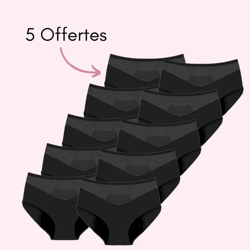 Culotte Menstruelle Vanessa taille haute (Nouveauté)