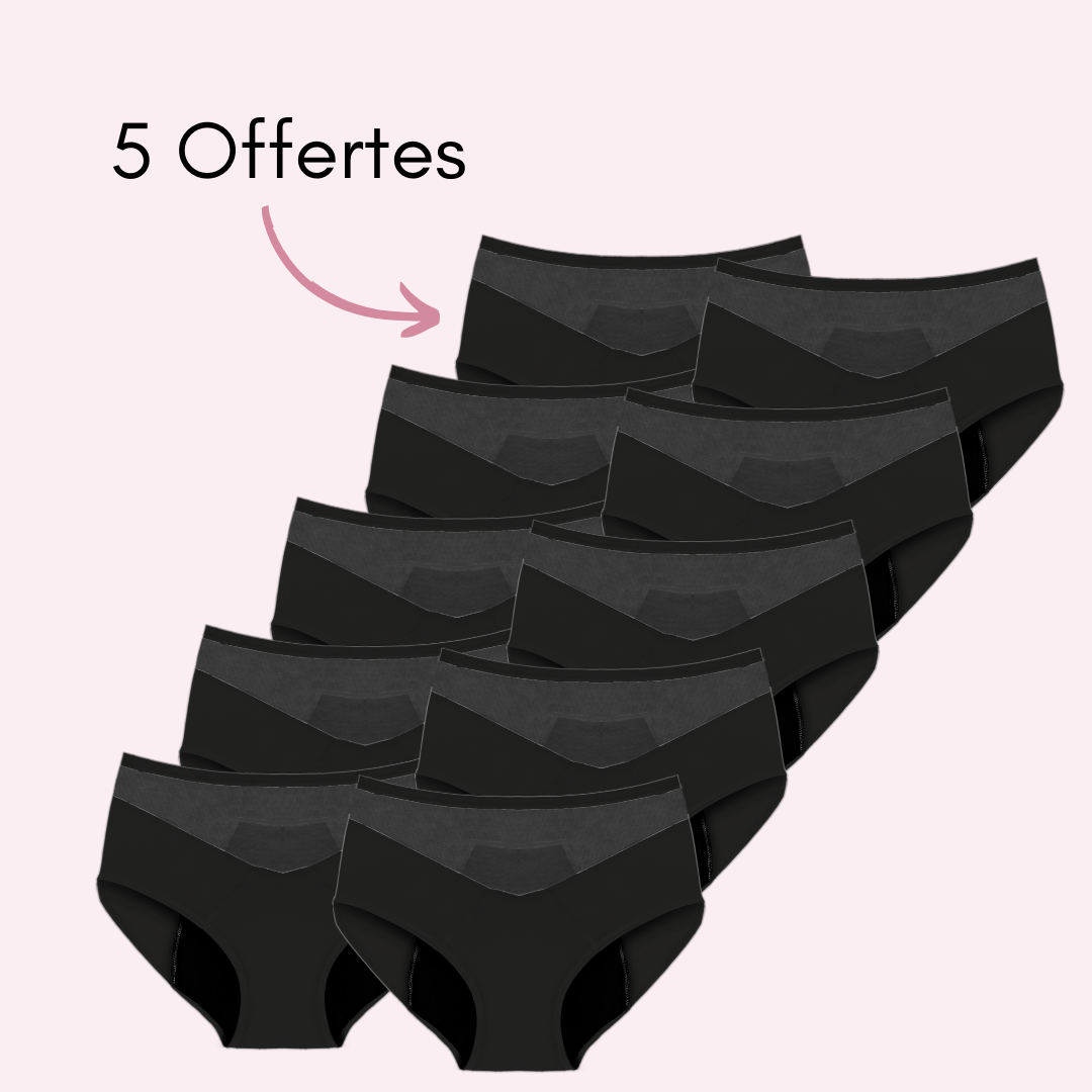 Culotte Menstruelle Vanessa taille haute (Nouveauté)