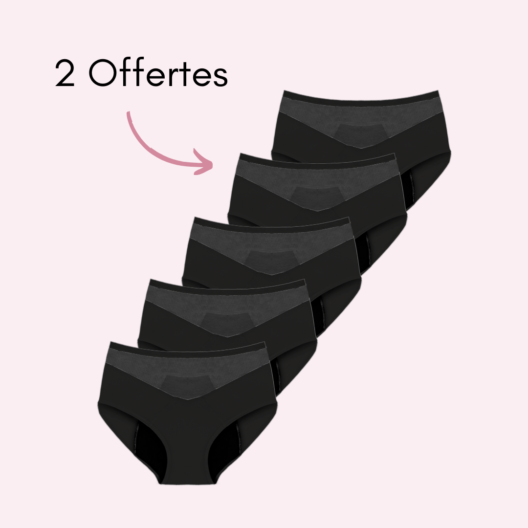 Culotte Menstruelle Vanessa taille haute (Nouveauté)