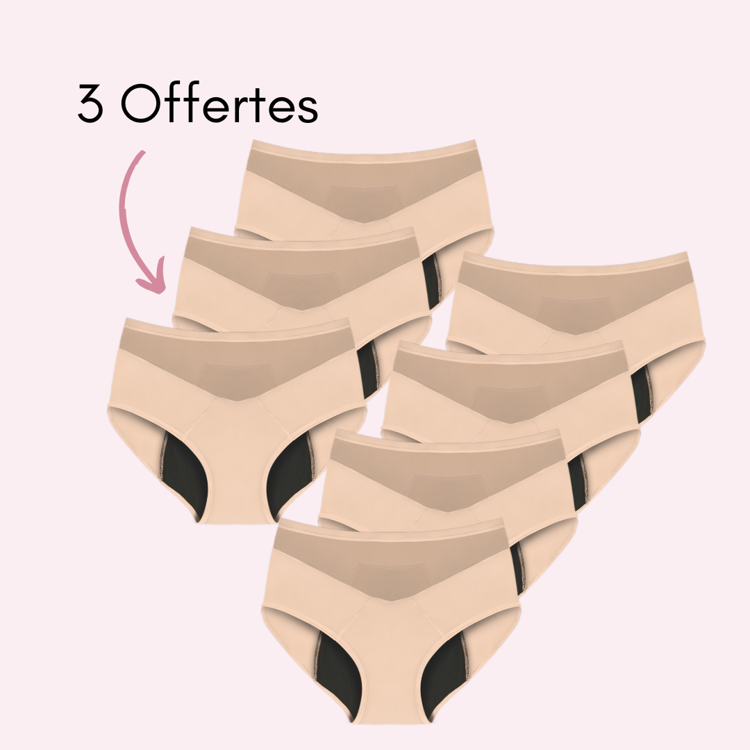 Culotte Menstruelle Vanessa taille haute (Nouveauté)