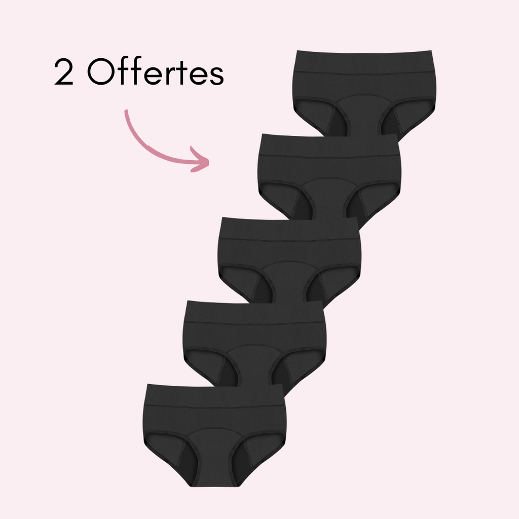 Culotte Menstruelle Marie Adaptée aux Flux Hémorragiques